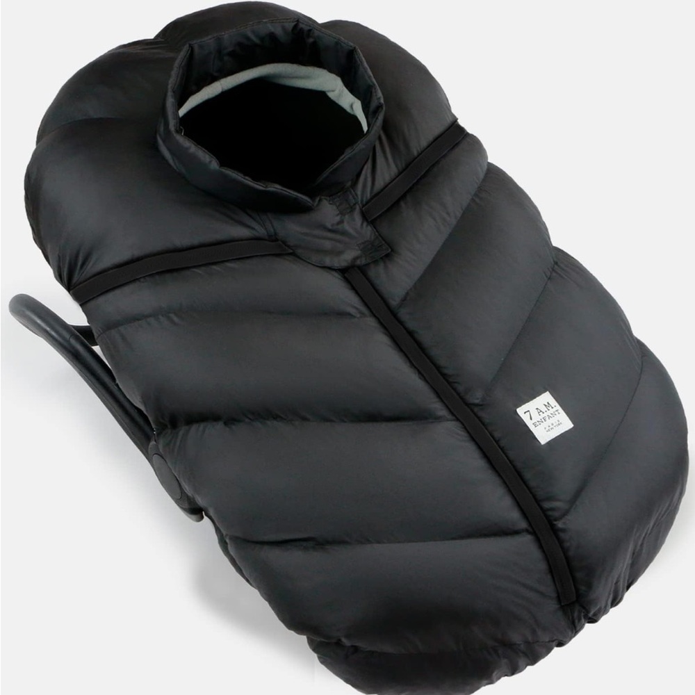 7AM Infant Car Seat Cover - black - never used in packaging